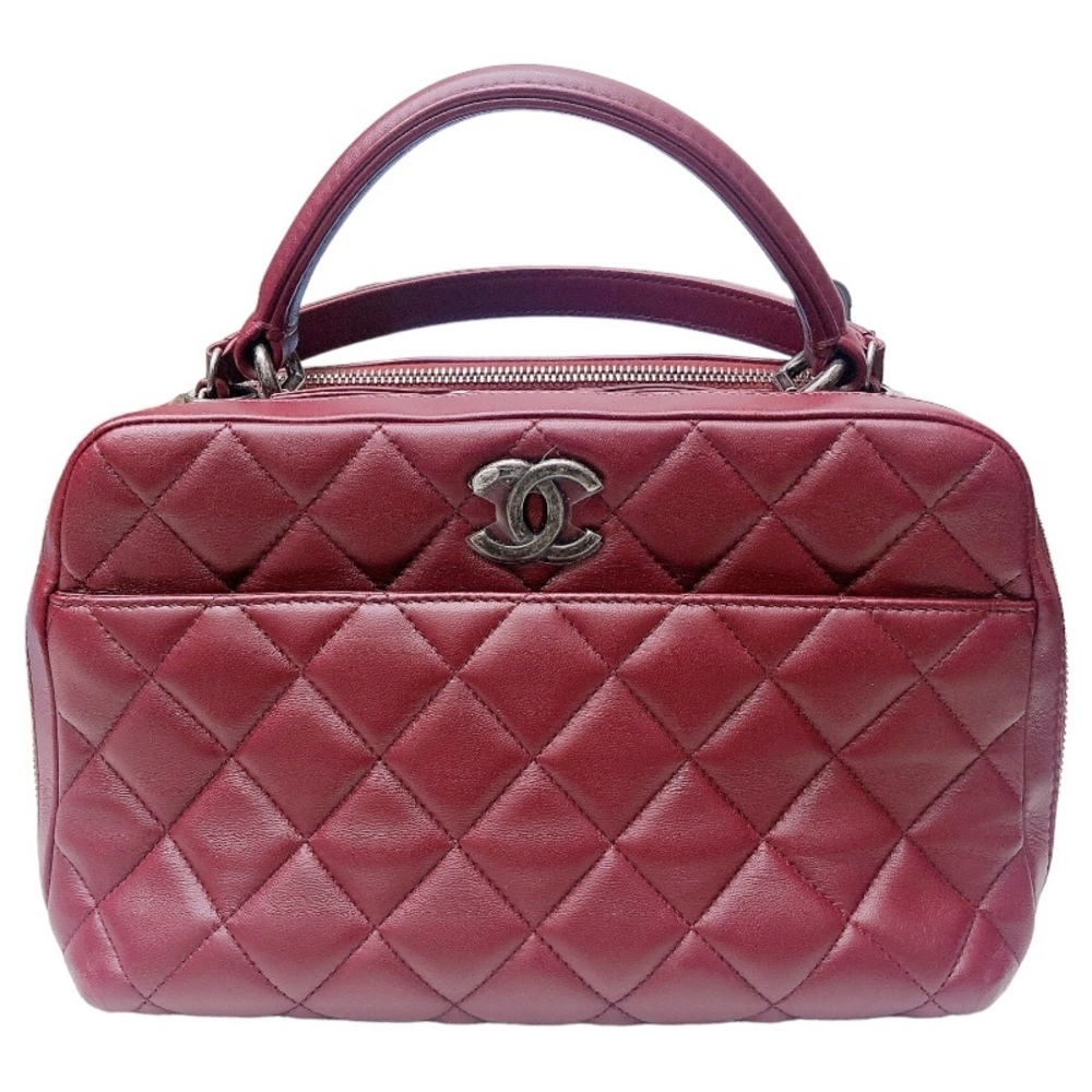 LOUIS VUITTON Trendy CC 2WAY Bag Bordeau Calf Handbag